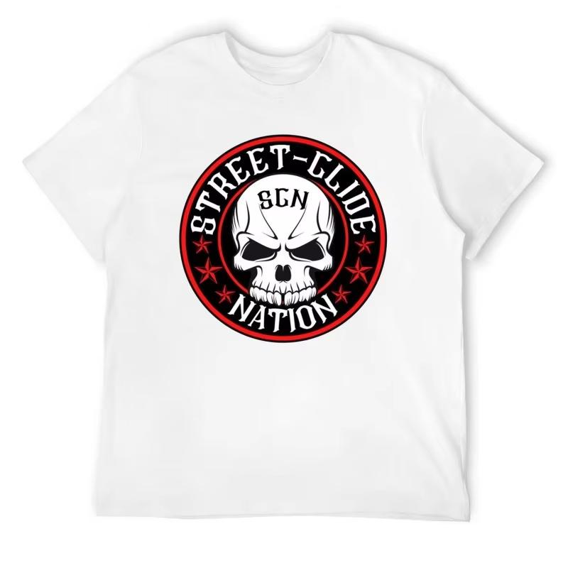 

2025 Street Glide Nation T-Shirt Graphic Shirts Customizeds Vintage Anime Shirt Big and Tall T Shirts for Men High Quality Tee S