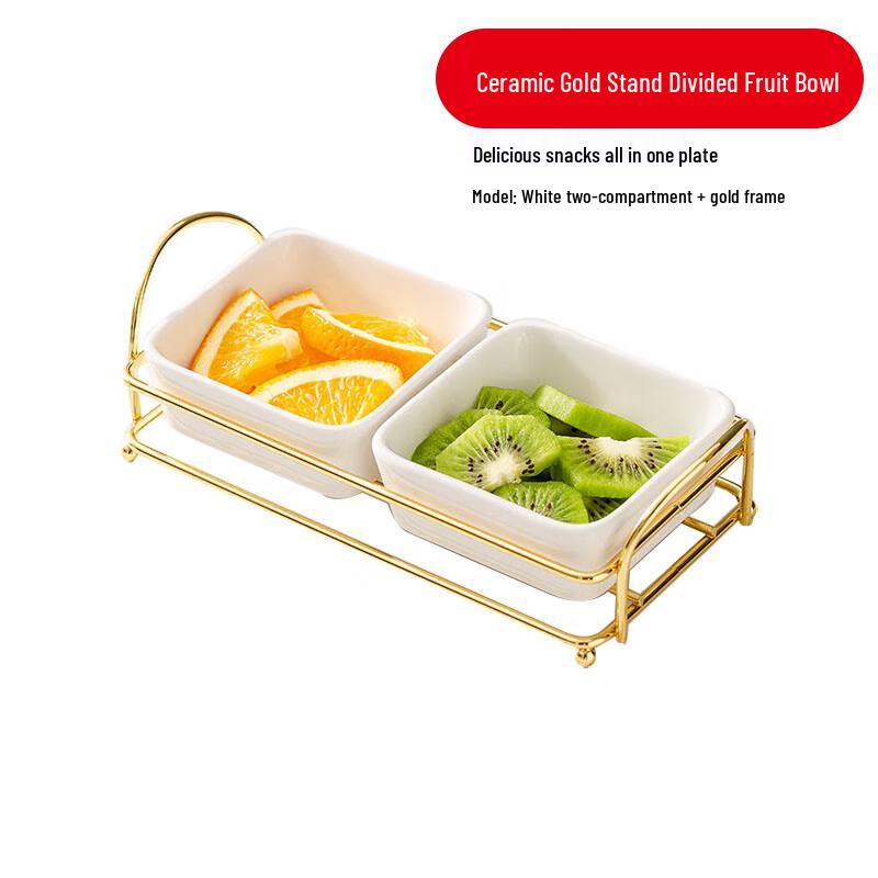 Керамическая секционная сервировочная тарелка в европейском стиле