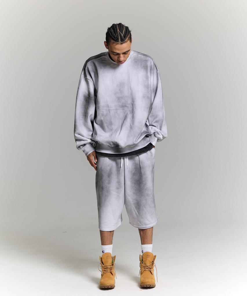 PHILIPPAKER Fresh Solid Sweatshirt Dirty Washed White
