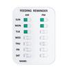 Pet Feeding Reminder,AM/PM Indication Chart Wtih Magnetic Reminder Sticker,Feed Your Puppy Dog for Prevent Overfeeding & Obesity