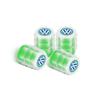 4Pcs Car Wheel Tire Valve Caps Luminous Valve Cover for Volkswagen VW RLine MK4 TSI TDI Touareg Passat Polo 4 Motion Golf 4 5 6NI2