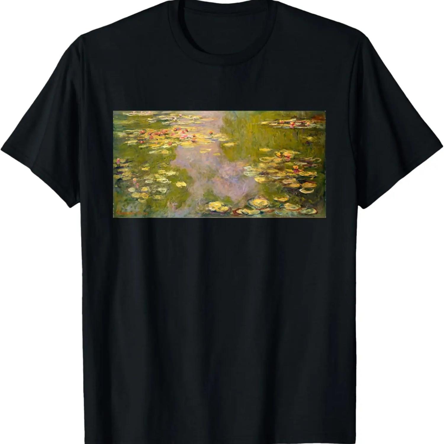 Monet s Water Lilies T-Shirt S чёрный