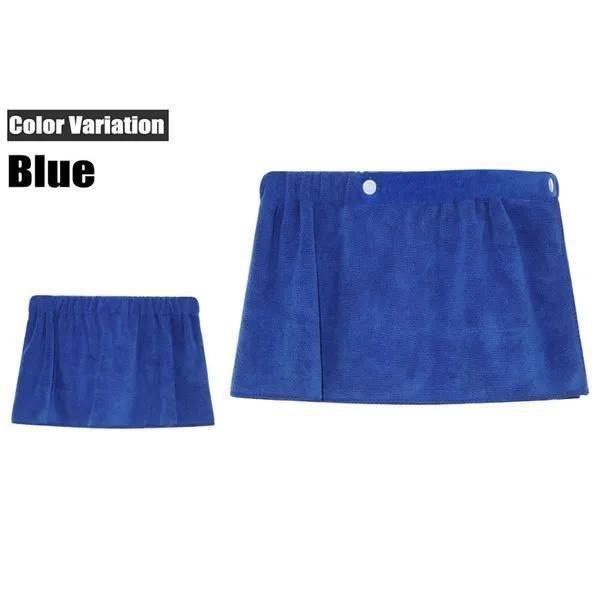 

Мужское мягкое носимое банное полотенце Magic Shower, короткие штаны, мягкое пляжное полотенце из микрофибры для плавания, одеяло, банное платье, спортивный халат для спортзала 30*140cm синий