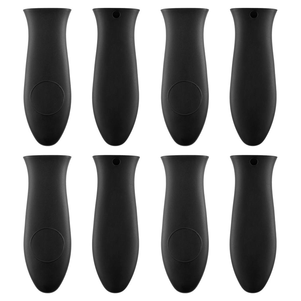 8Pcs Silicone Hot Handle Holder Heat Resistant Pot Handle Covers Flexible Pot Handle Sleeve Dishwasher Safe Silicone Pan Handle