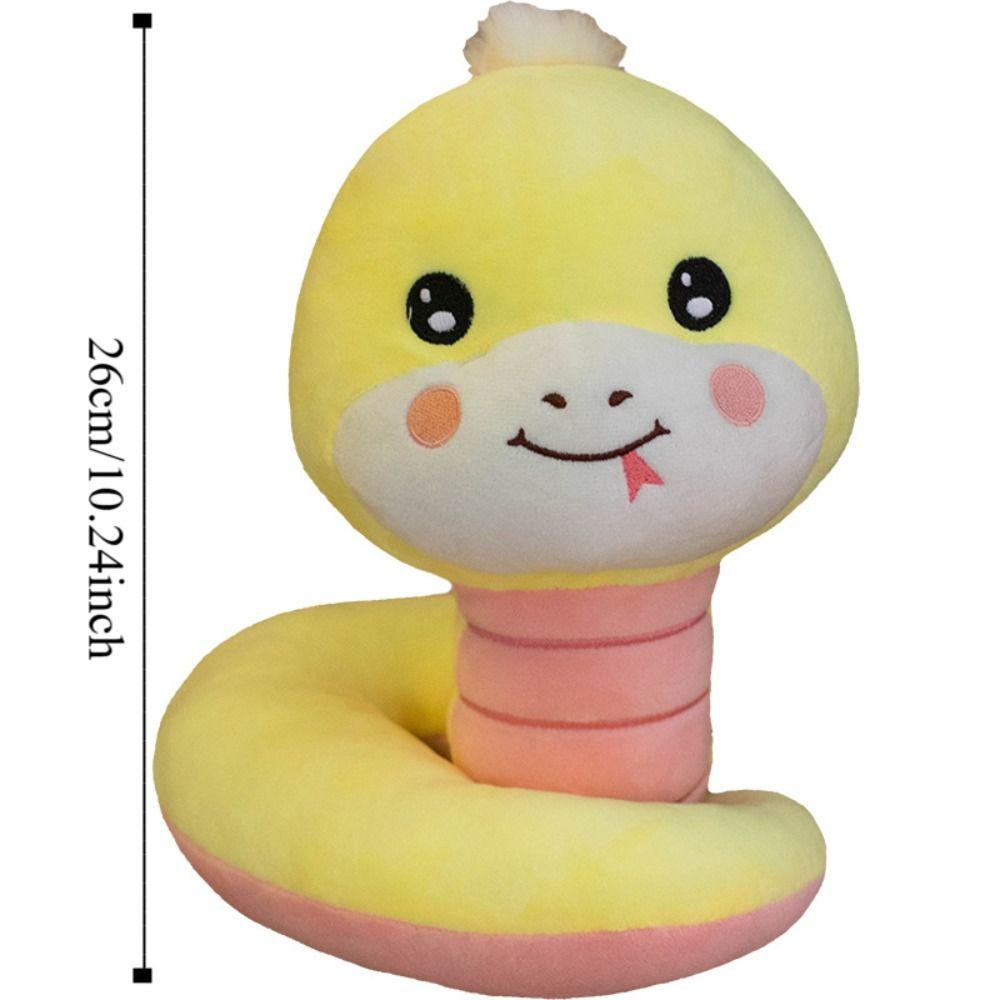 Sticking Tongue Snake Plush Toy Coiled Boa Snake Stuffed Toys Snake Plush Doll  Car Decor