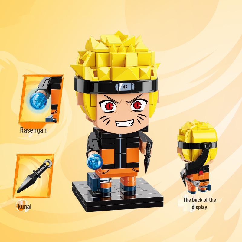 Keeppley Naruto Shippuden Uchiha Itachi Square Head Figure Building Blocks Toy 20513