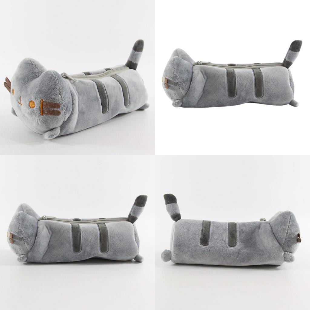 Cute Plush Cat Pencil Case With Large Capacity For Students And Stationery Organization