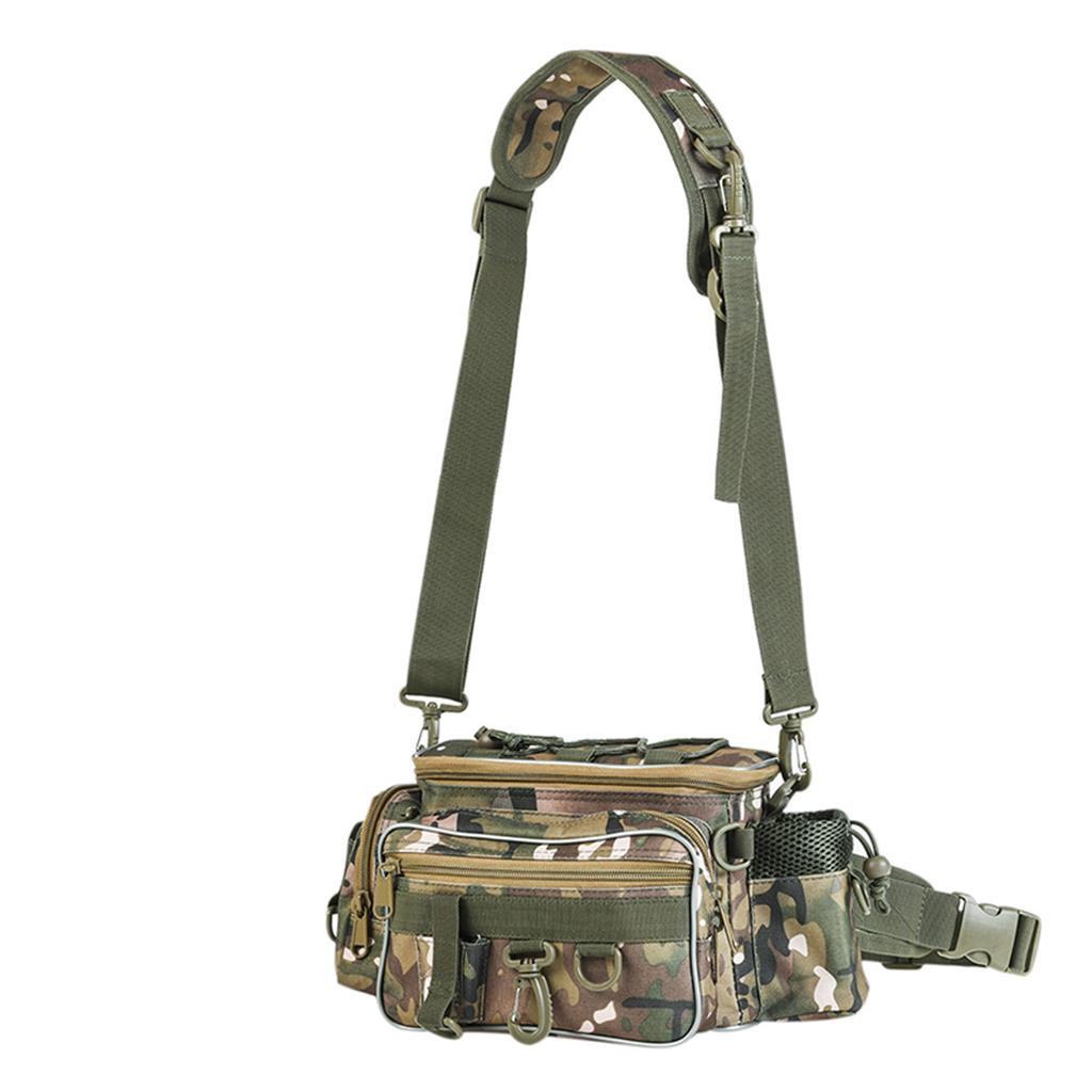 Fishing Tackle Bag, Large Waterproof Fishing Tackle Bag With Padded Shoulder Strap, Tear Resistant Soft Sided Fishing Tackle Bag