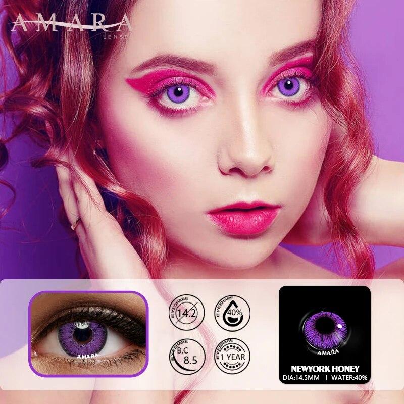 AMARA 2 Stück Cosplay Anime Augen Linsen für Augen AYY Serie Make-up Sharingan Beauty Kontaktlinsen Augenkosmetik Farblinse Augen