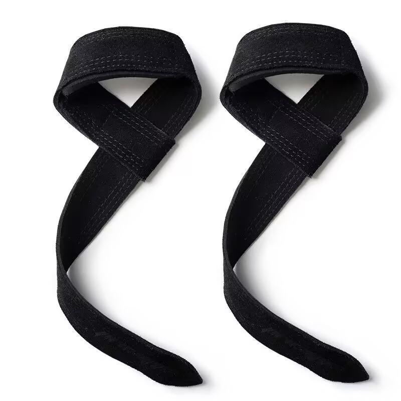 4mm Cowhide Weight lifting Wrist Straps Fitness Bodybuilding Training Gym lifting straps NonSlip Gym Grip Deadlift Pull-up