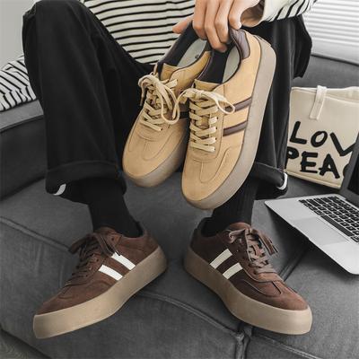 Zapatillas de entrenamiento alemanas con suela de plataforma, zapatos de skate deportivos y de ocio para hombre, otoño e invierno, nuevo clásico versátil con empalme, zapatos de skate de moda para pareja