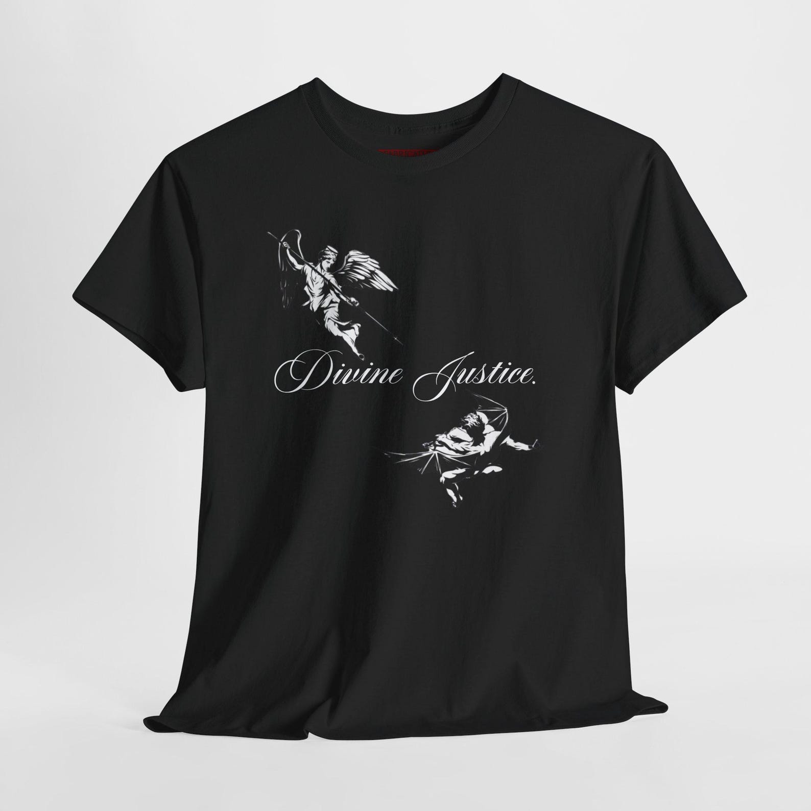Divine Justice Angel Shirt, Renaissance Art Graphic Tee, Vintage Streetwear T-Shirt S