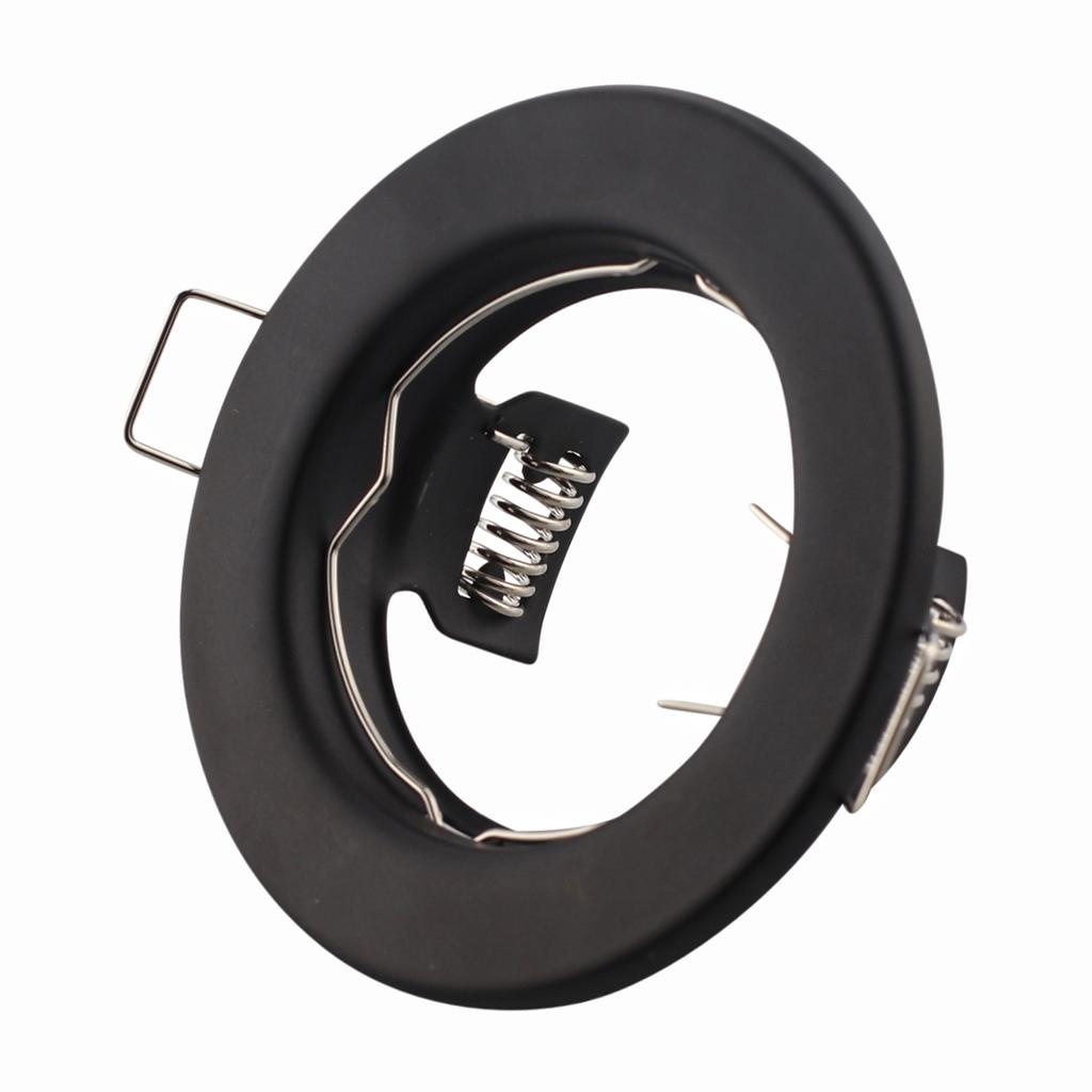 10 stk Rund LED Innfelt Takdownlight Utsparing55MM Monteringsramme GU10 Halogen Lampeholder Sokkel Spotbelysning Armatur