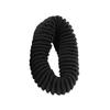 Estele Black/White Pony Tail Tight Rubber Bands for Women's/girls (Pack of 2)