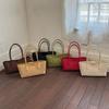 Foldable Women Hollow Woven Tote Bag Large Capacity Casual Shoulder Handbag for Travel Beach Grocery Shopping