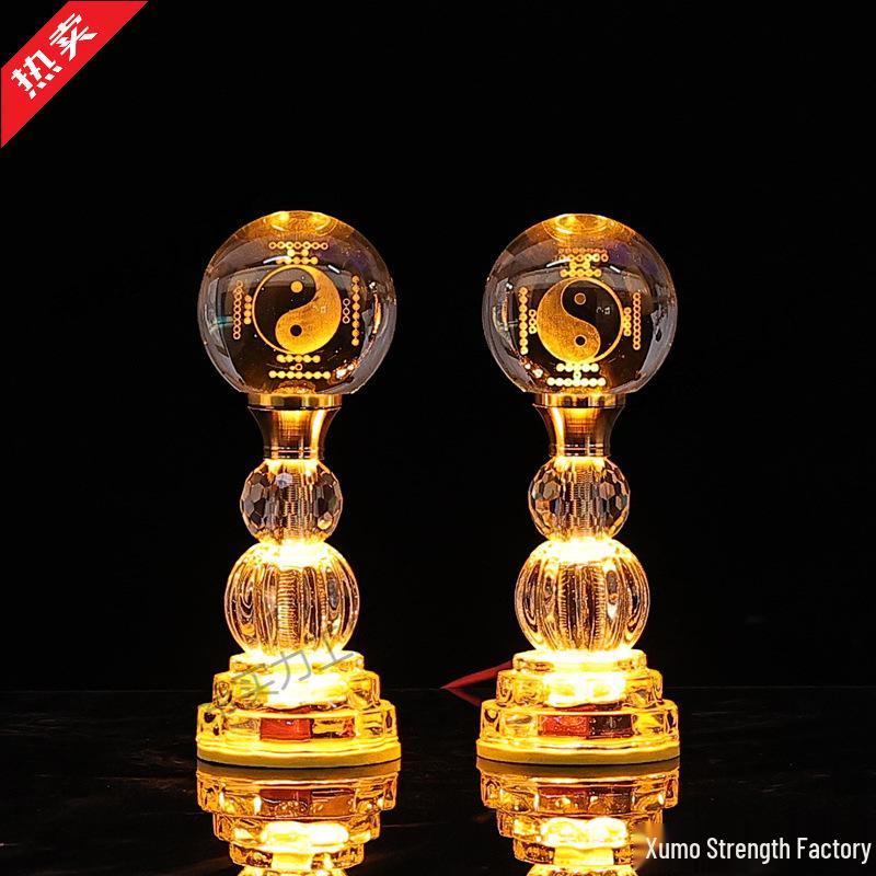 Seven-Color Eternal Buddhist Lotus Offering Lamp