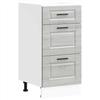 VidaXL Armoire de cuisine Porto sonoma gris bois d'ingénierie, meuble d'évier, meuble de cuisine avec tiroir, meuble de 854226