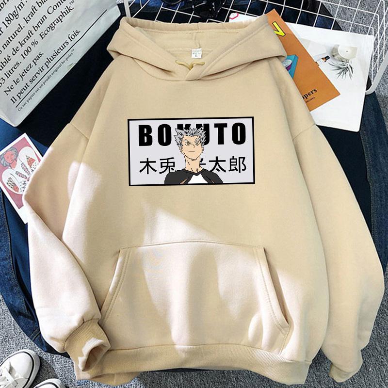 Kotaru Bokuto Haikyuu Anime Hoody Sweatshirts Women/Men Harajuku Manga Volleyball Junior Winter Warm Casual Long Sleeve Hoodies