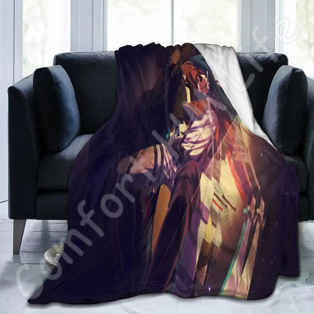 Levi Ackerman Blanket Ultra-Soft Lightweight Flannel Fleece Modern Throw Blanket for Home Office Travel 80X60 Inches Bed Spread