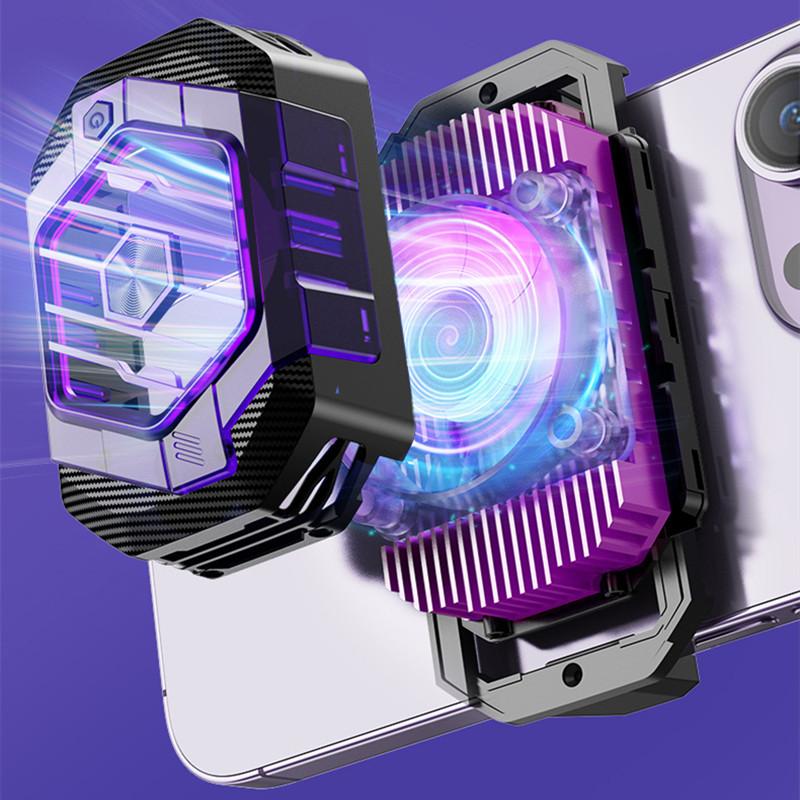 X65 Phone Cooler for IPhone 14 Prp Max Samsung Mute Semiconductor Cooling Fan for PUBG Game Cool Heat Sink for Live Dropship