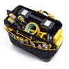 Yellow 1681D Oxford Electrician Tool Bag, 11/16/18/11 Inch, Waterproof Wear-Resistant Heavy-Duty Tool Storage Organizer