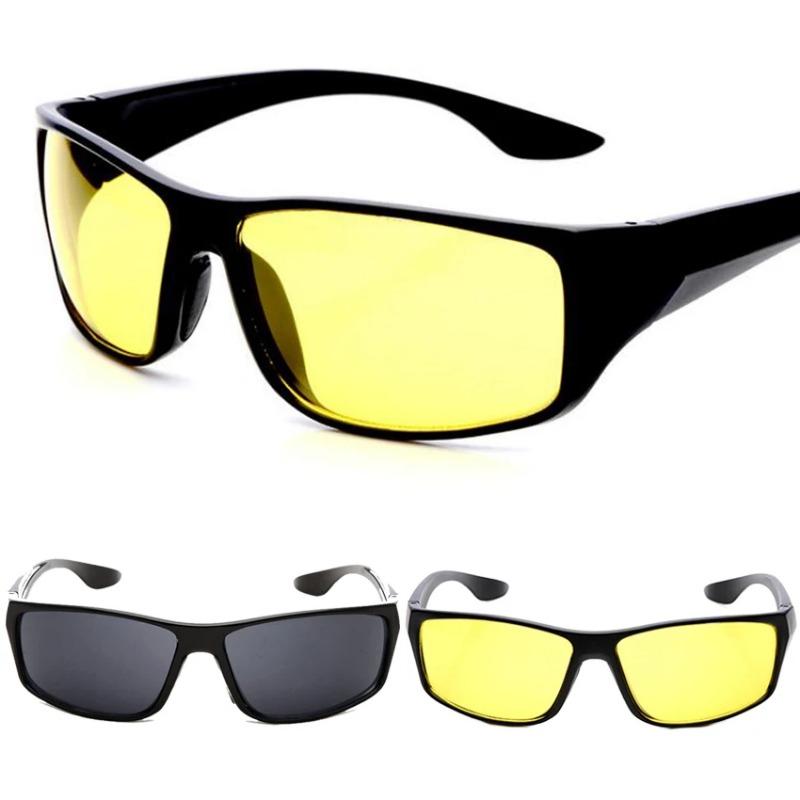 Night Vision Sunglasses For Women Men Yellow Lens Gray Driving Cycling Fishing Outdoor Sports Sun Glasses