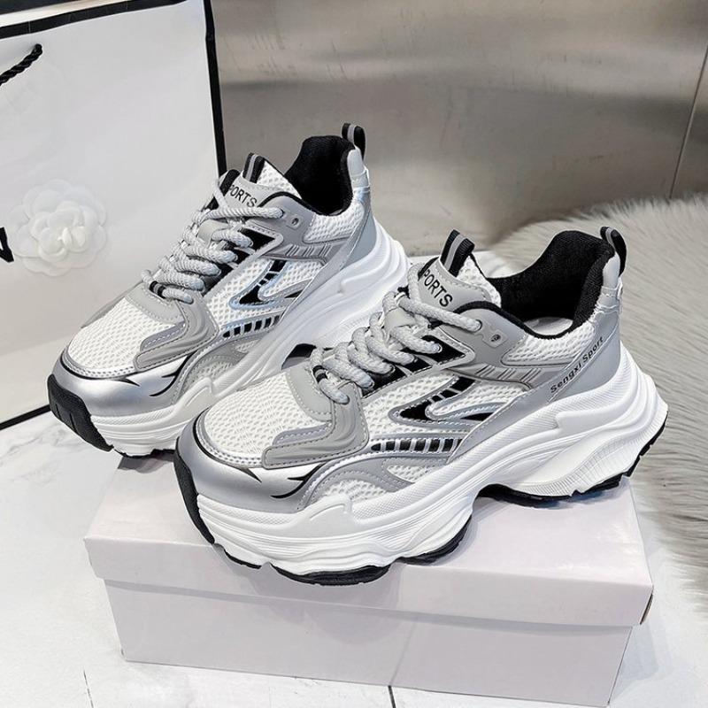 

High-value dad shoes women s new retro versatile sports shoes students show small platform casual shoes tide 40