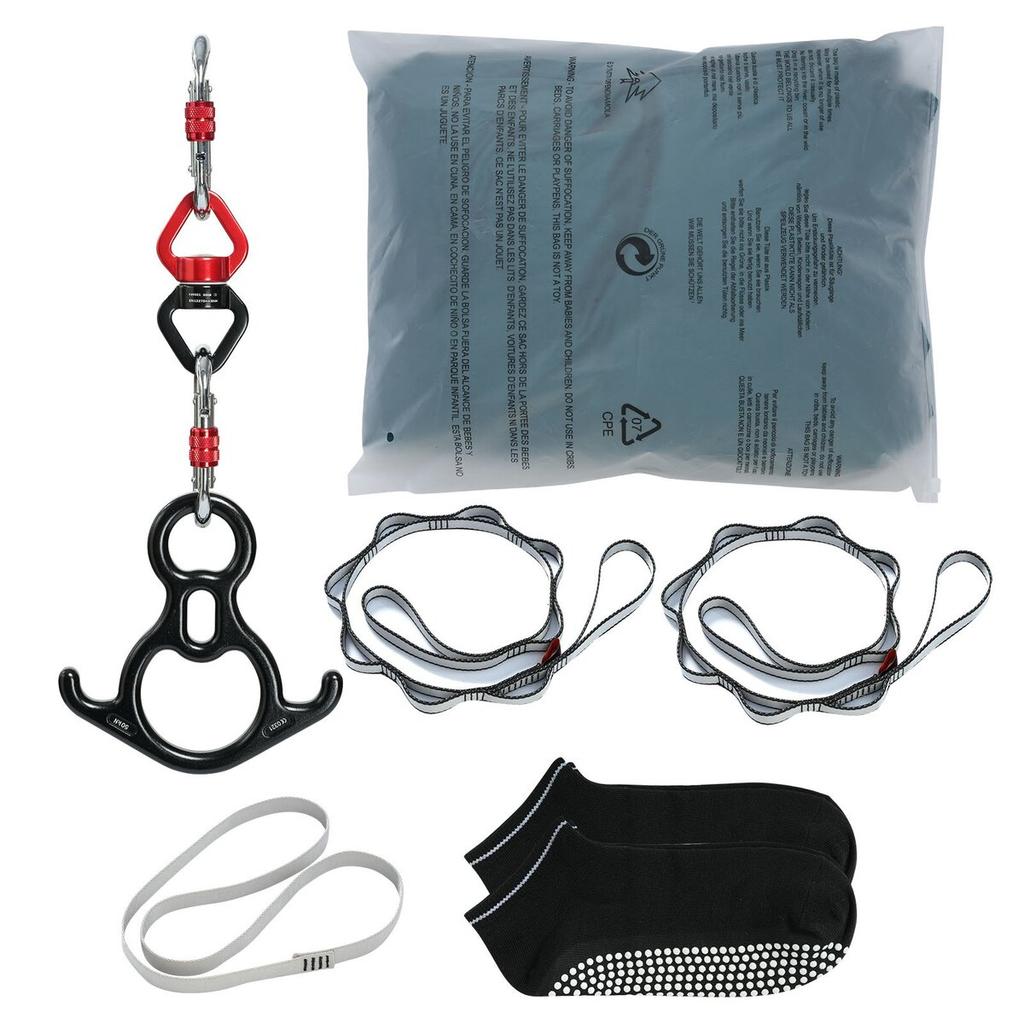 Aerial Silk & Yoga Swing, 8.7 Yards, Aerial Yoga Hammock Kit with 100gsm Nylon Fabric, Full Rigging Hardware & Easy Set-up Guide, Antigravity Flying