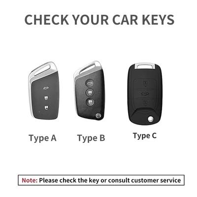 3 Button Leather Car Key Case Cover Shell Fob for Wuling Baojun 510 530 310 560 610 630 730 330 360 310W for Baojun Keyring