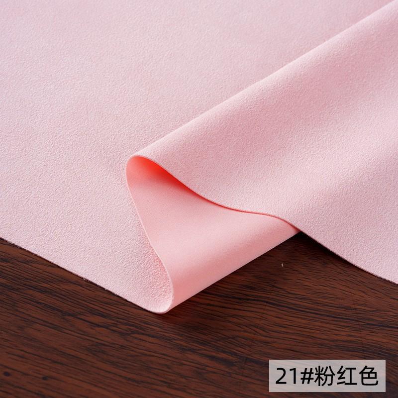 Suede Knitted Air Layer Fabric Brushed Elasticity High Quality Soft Smooth Delicate for Sewing Clothes 860g/m