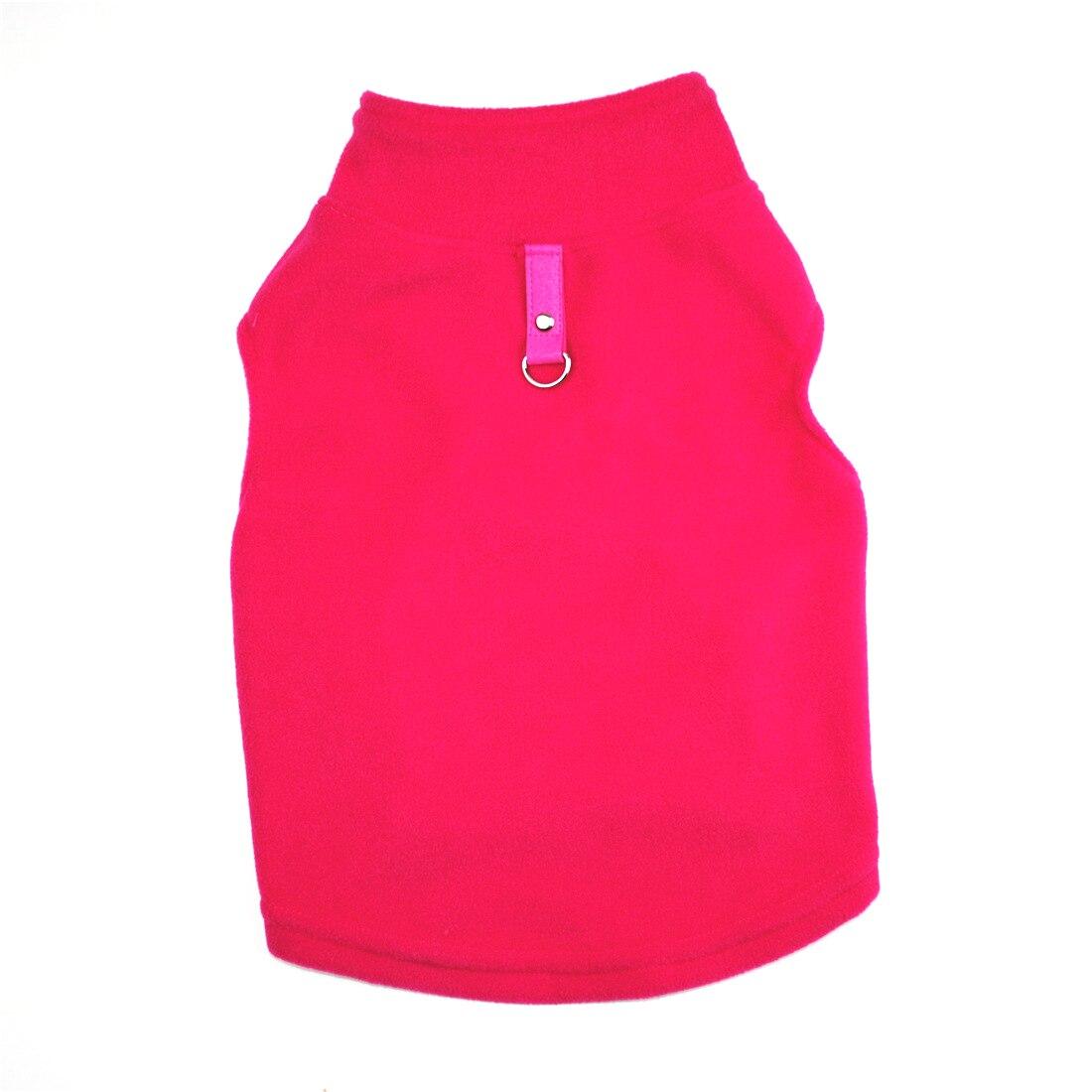 

Мягкая флисовая одежда для собак, жилет для щенков, пальто с цветной сеткой, повседневная одежда для домашних животных, свитер для маленьких и средних собак с вычетом тяги XL розы красного