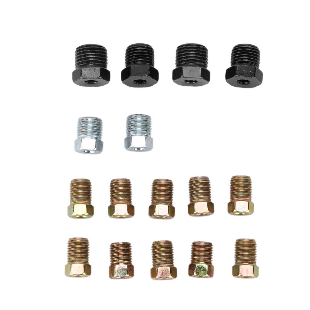 25ft Brake Line Tubing Copper Nickel Plated 3Celsius16in OD with Fittings for Hydraulic Braking Fuel System(Gold )