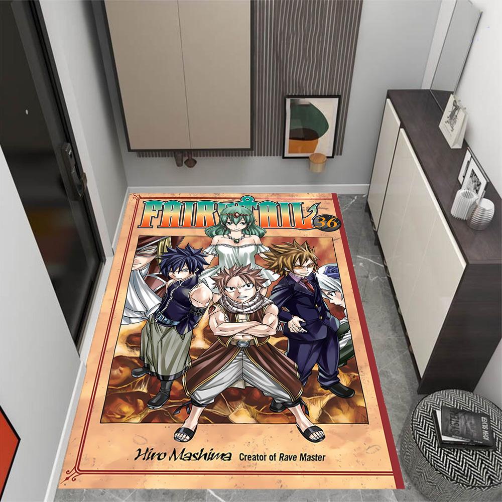 Fantasy Friends Adventure Themed Anti-Slip Rugs - Polyester Home Decor, Suitable for Bedrooms, Living Rooms, Doorways, Studios, and Decorations