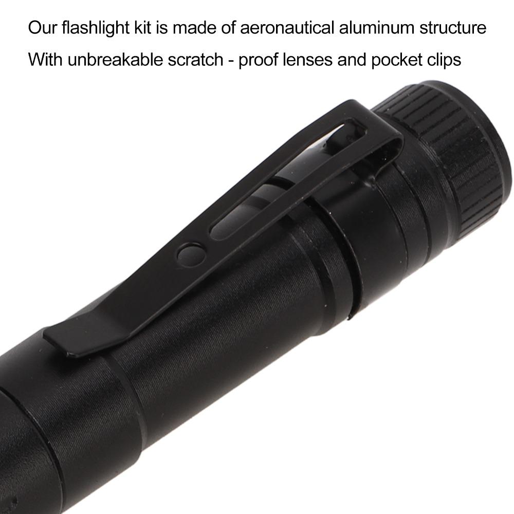 Aluminum Alloy LED Flashlight Stretchable Focusing LED Pen Light Durable Pocket Torch  Repairing