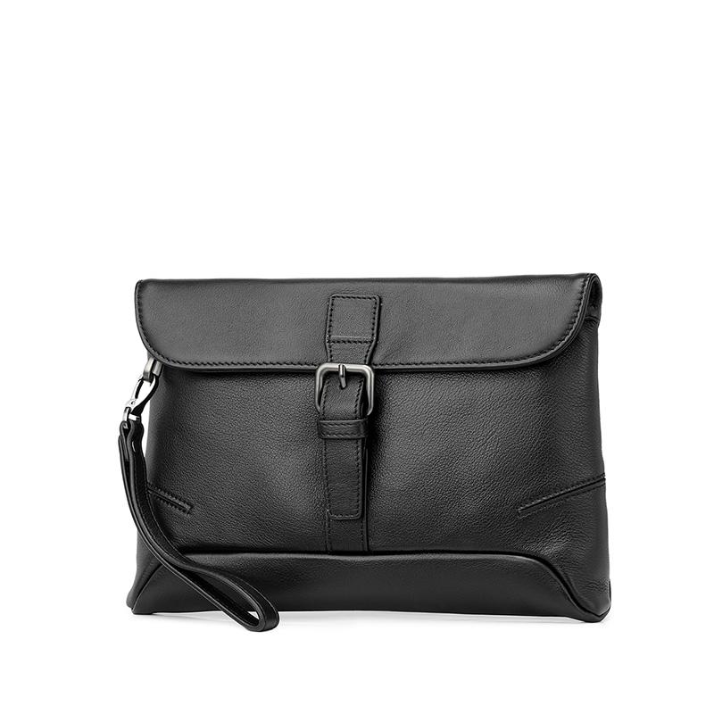 New JAGUAR Cow Leather Shoulder Bag Crossbody Bag Men's Black JX1230253101