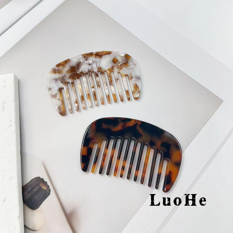 Luohe Jewelry Portable Acetate Hair Comb for Girls - New Souvenir Small Comb