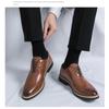 Men's Leather Lace-up Dress Shoes Formal Casual Non-slip Oxford Shoes