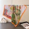 Spring and floral print silk 70cm square scarf shawl versatile high-end tie scarf neck kerchief women's scarf shawl