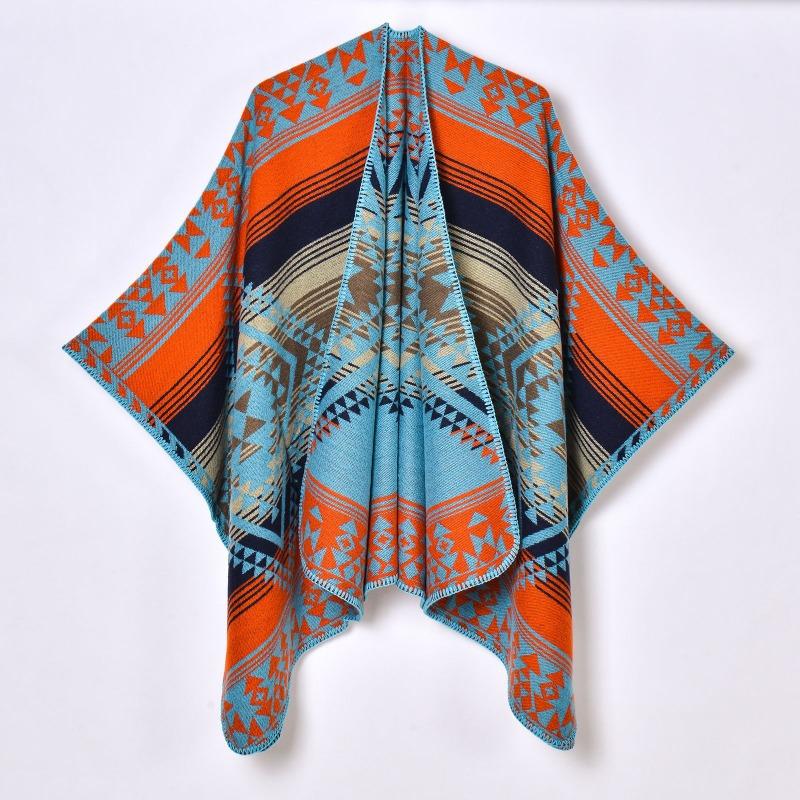 

Женский шарф-шаль на четыре сезона, геометрический, из имитации кашемира, для путешествий по Юньнани, фото, теплый, с разрезом, накидка 130x150cm