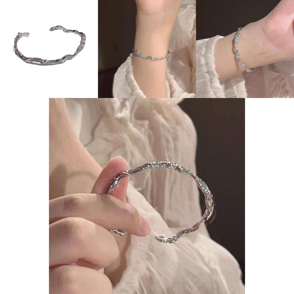 Chic Blue Wave Womens Bracelet In Alloy Perfect For Summer Fashion And Gift Giving