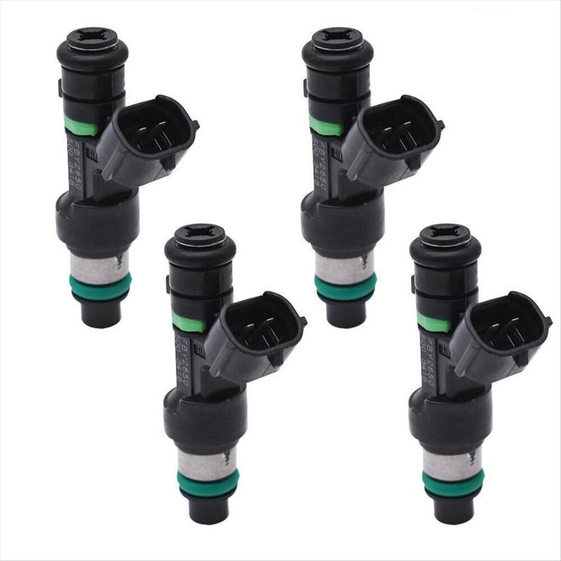 4Pcs for 16600-EN200 FJ1056 842-12343 FIJ0026 Cube Sentra Versa Fuel Injectors Fit
