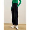 JUZUI Women's Elegant Wool Blend Tapered Trousers