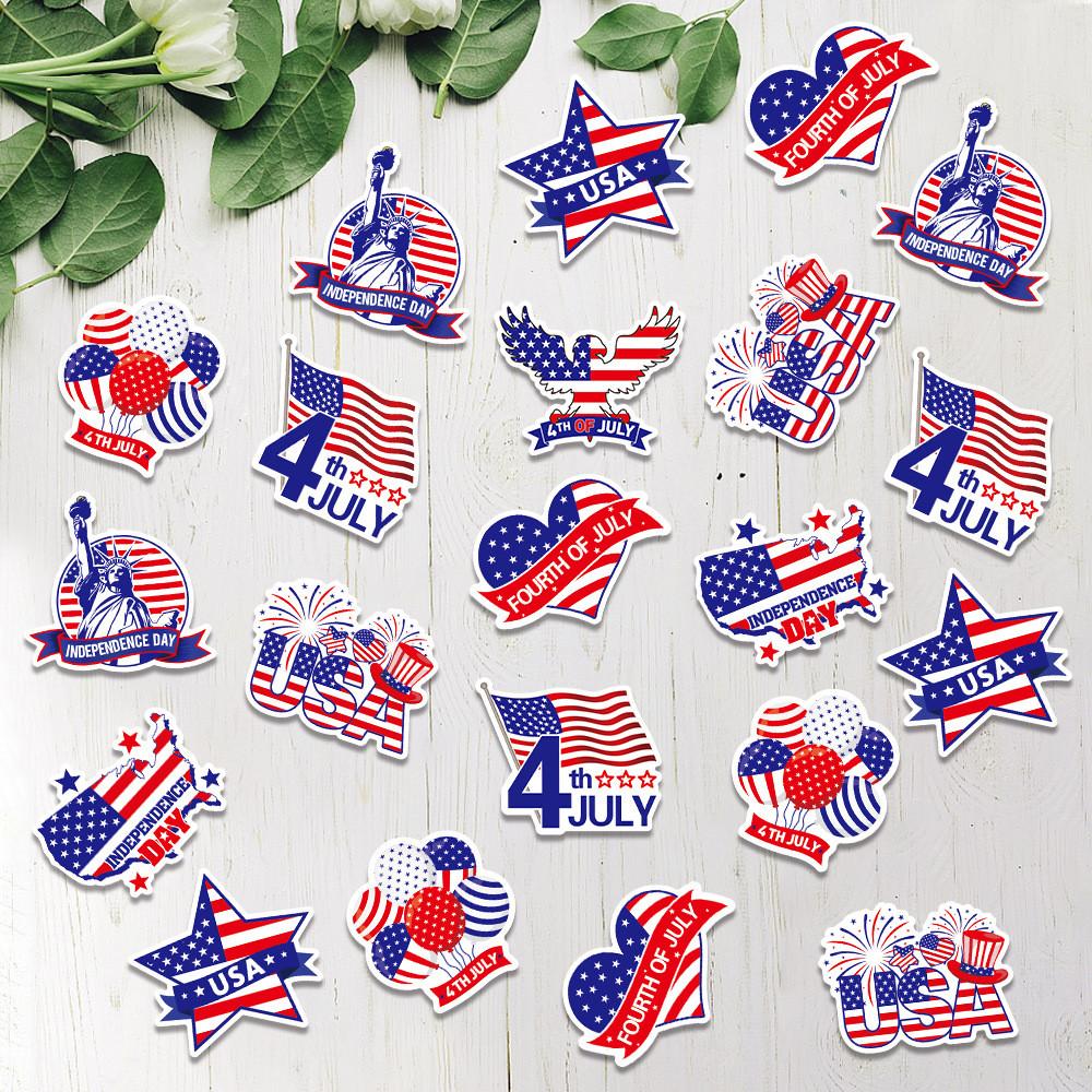Day Independence American Decorative Fragments For Celebration And Event