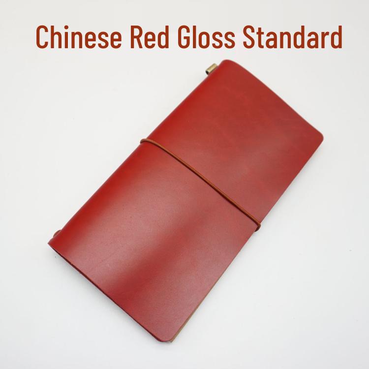 Cowhide Traveler's Loose-leaf Notebook Planner Diary