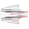 Motorcycle Front Fork Mount Wind Deflectors Aluminum Chrome Black For Harley Electra Glide Road King Street Glide 1995+