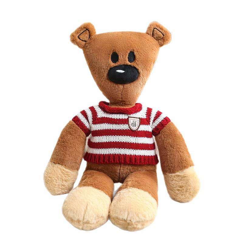 Adorable Mr. Bear Plush Doll - Large Creative Plush Toy Cushion for Kids