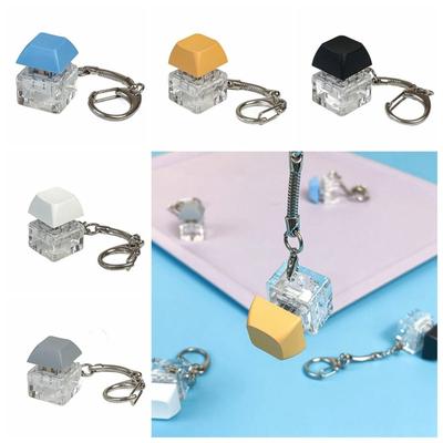 Click Button Fingertip Button Keychain ABS Keyboard Key Cap Pendant  Boring Vent