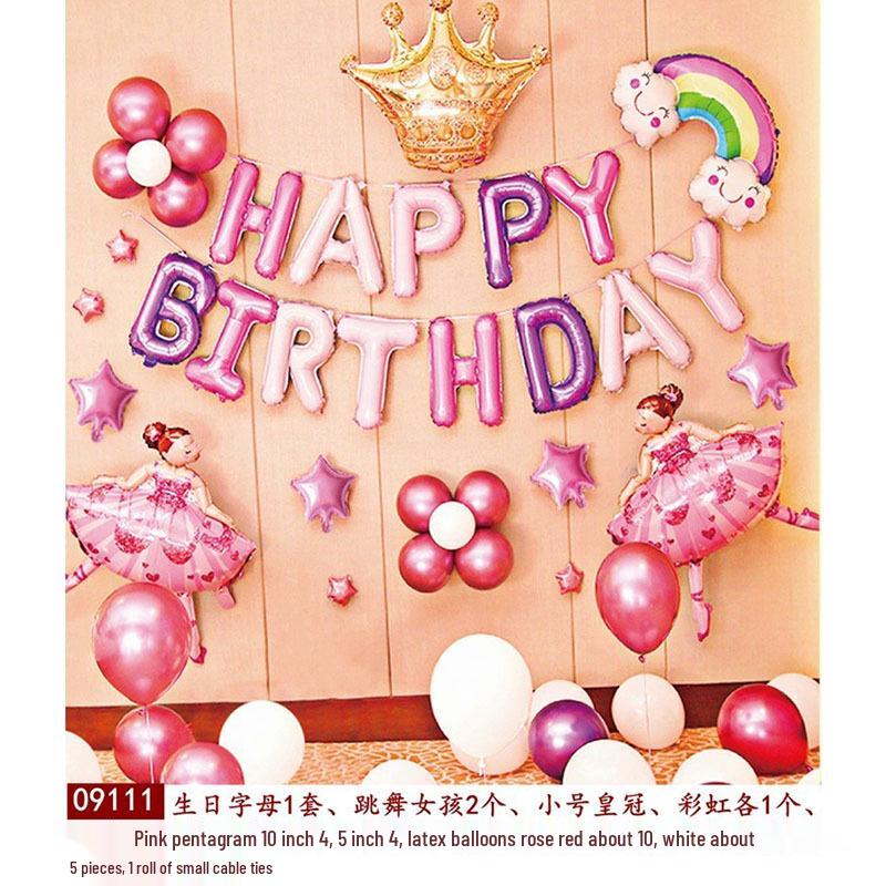 Geburtstagsdeko Ballon-Set für Kinder - Themen-Hintergrund mit Folienballons