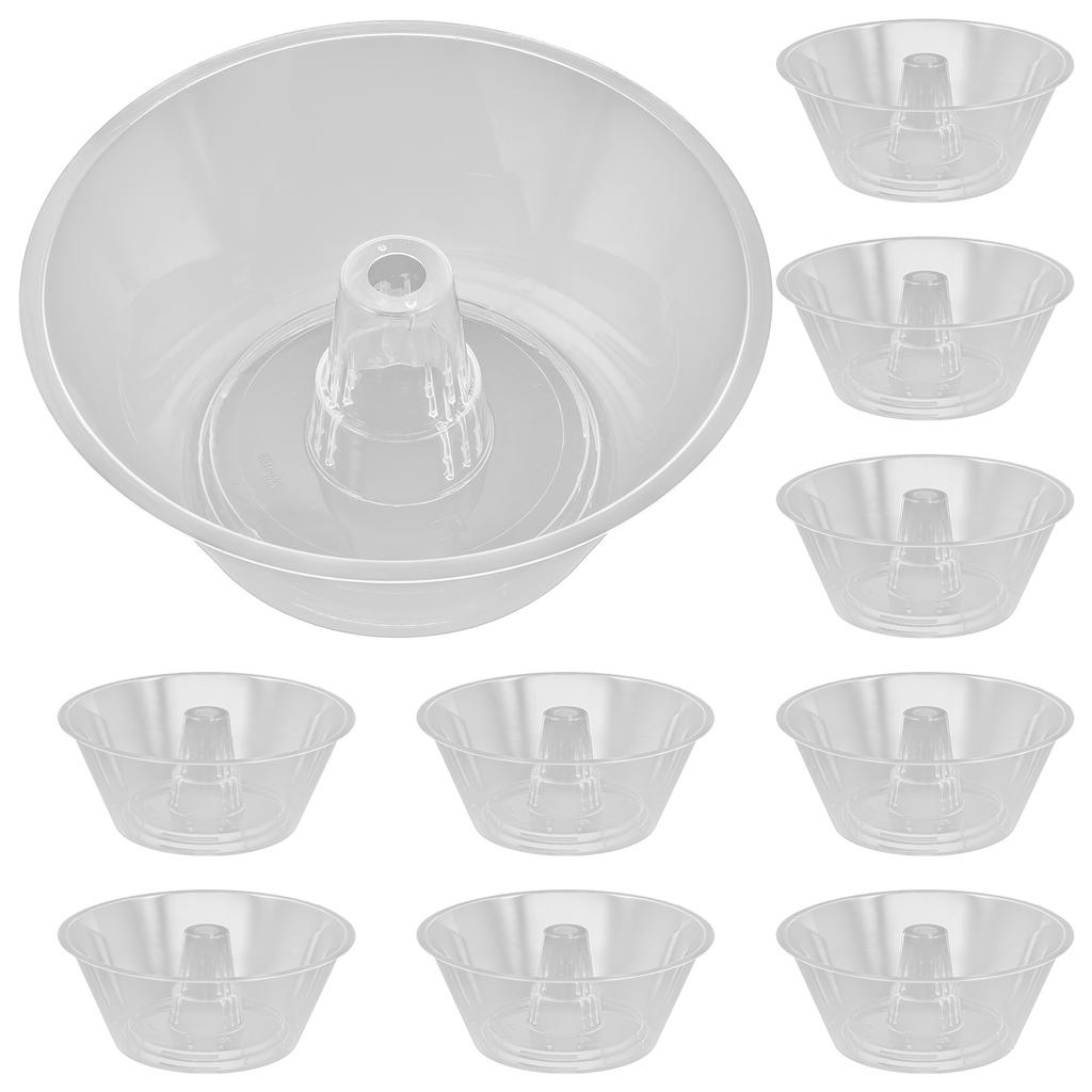 10 Pcs Thickened Beverage Cup Bowl Snack Holder Portable Food Container Disposable Kitchenware Combined Drink Tray Popcorn