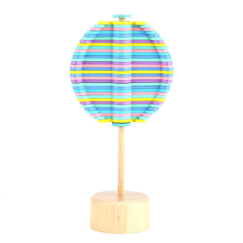 Holz Stressabbau Spielzeug Dekompressionsstab Sequenzspielzeug Dekoration für Kinder Macaronfarbe